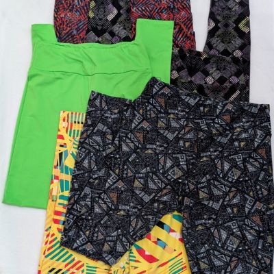 LULAROE High Waisted Yoga Pants Sport Leggings Workout Leggings Set of 5